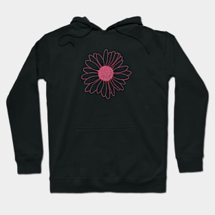 Daisy Raspberry Repeat Hoodie